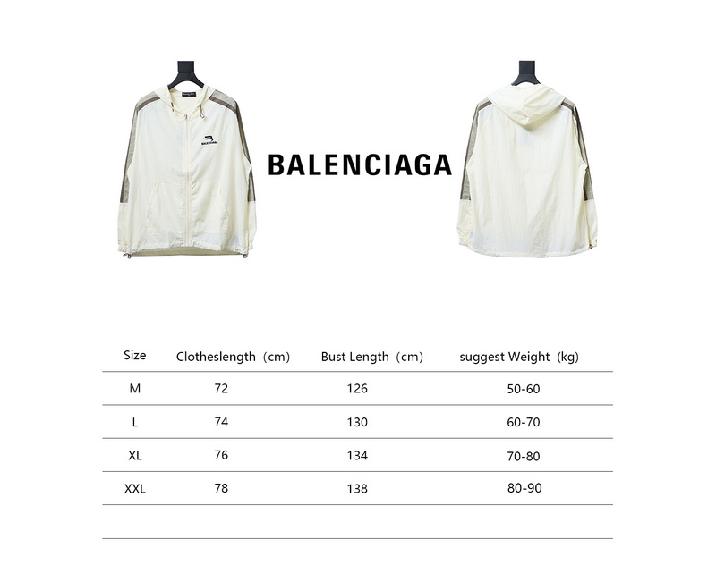 Bstsneaker-Balenciaga zipper embroidered jacket white 200