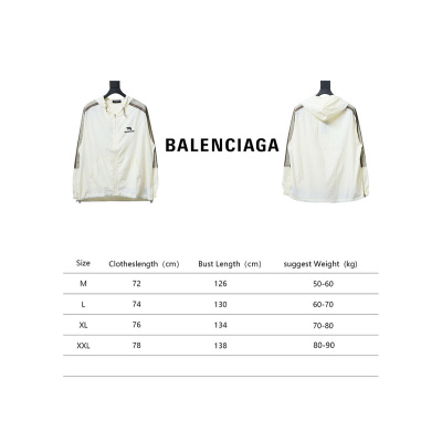 Bstsneaker-Balenciaga zipper embroidered jacket white 200 02