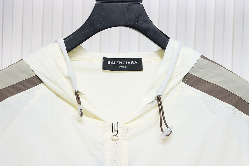 Bstsneaker-Balenciaga zipper embroidered jacket white 200