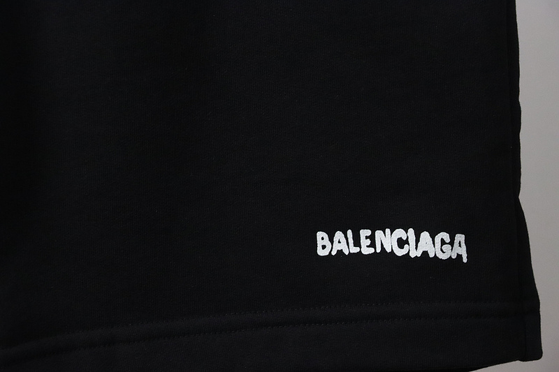 Bstsneaker-Balenciaga embroidered shorts black 170