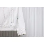 Bstsneaker-Balenciaga embroidered denim jacket white 220