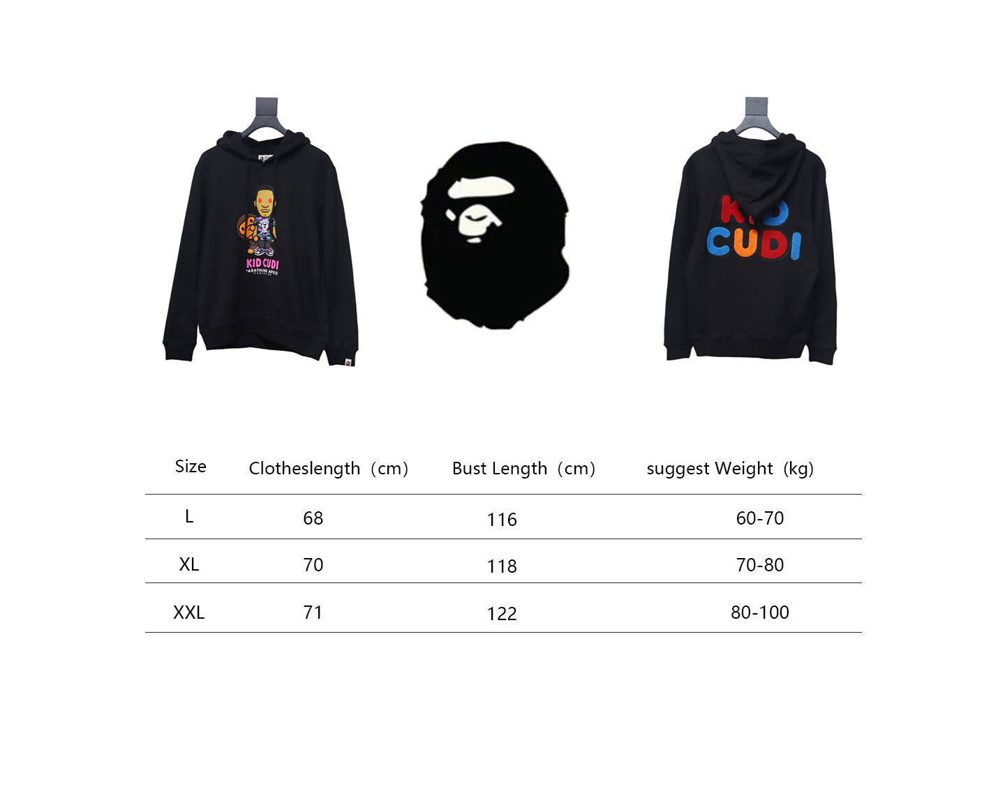 Bstsneaker-BAPE X KID CUDI Hoodie 120
