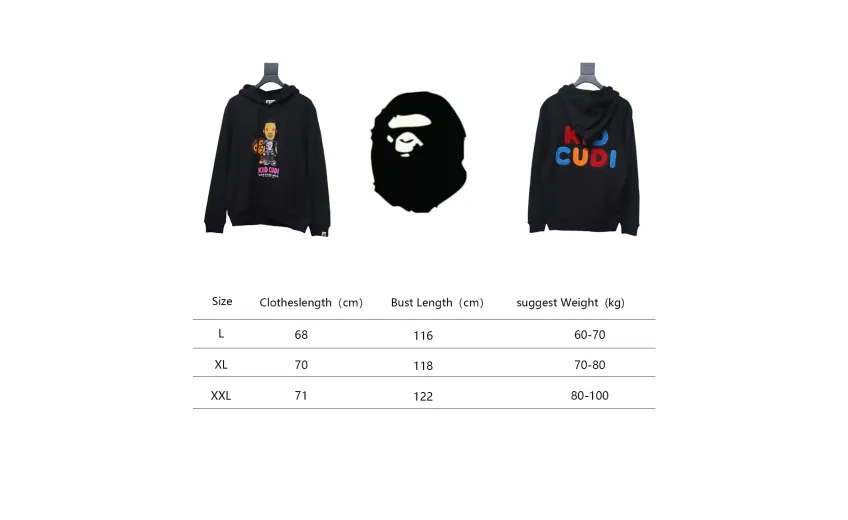 Bstsneaker-BAPE X KID CUDI Hoodie 120