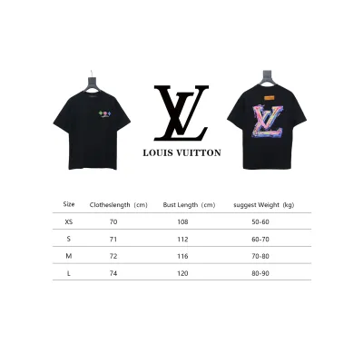 Louis Vuitton logo print black T-shirt 120 02