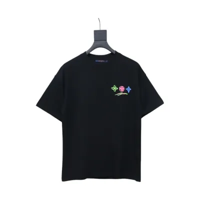 Louis Vuitton logo print black T-shirt 120 01