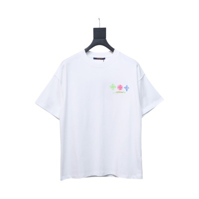 Bstsneaker-Louis Vuitton logo print White T-shirt 120 01
