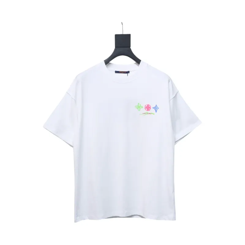 Bstsneaker-Louis Vuitton logo print White T-shirt 120