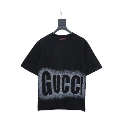 Bstsneaker-Gucci big logo spray-painted T-shirt 120 01