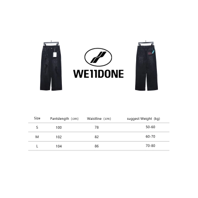 Bstsneaker-Welldone Heart Letter Ripped Baggy Jeans 230 02