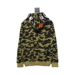 Bstsneaker-BAPE Cloro Camo Shark Full Zip Hoodie Green FW18