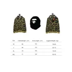 Bstsneaker-BAPE Cloro Camo Shark Full Zip Hoodie Green FW18