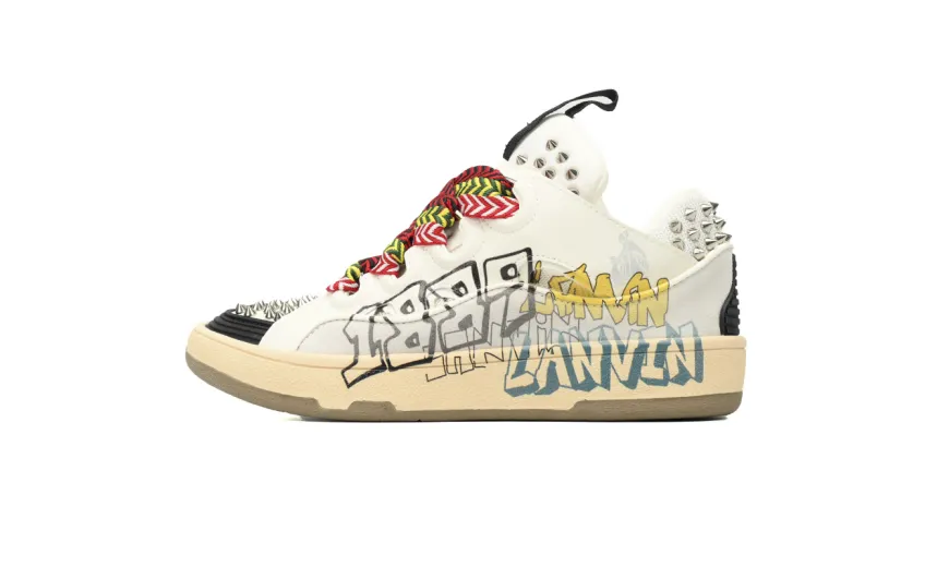 Bstsneaker-LANVIN White Black Painted