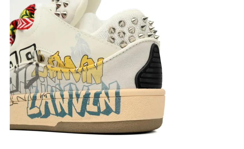 Bstsneaker-LANVIN White Black Painted