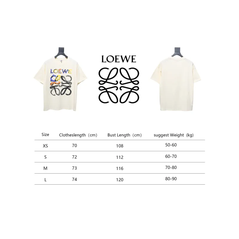 Bstsneaker-Loewe Graffiti Painted Logo T-shirt 120 