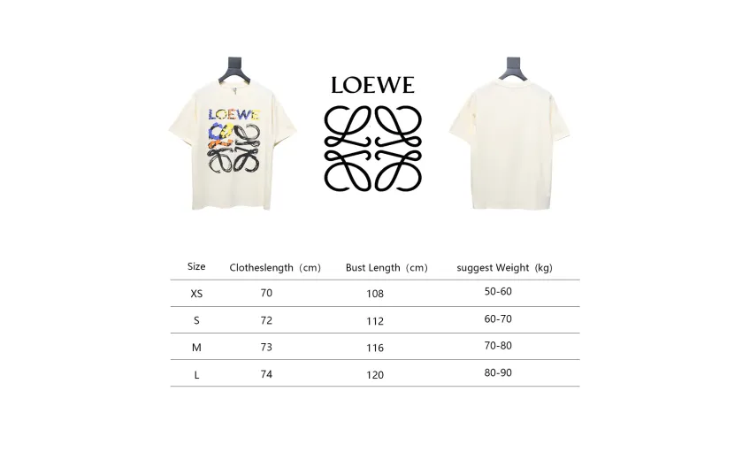 Bstsneaker-Loewe Graffiti Painted Logo T-shirt 120 