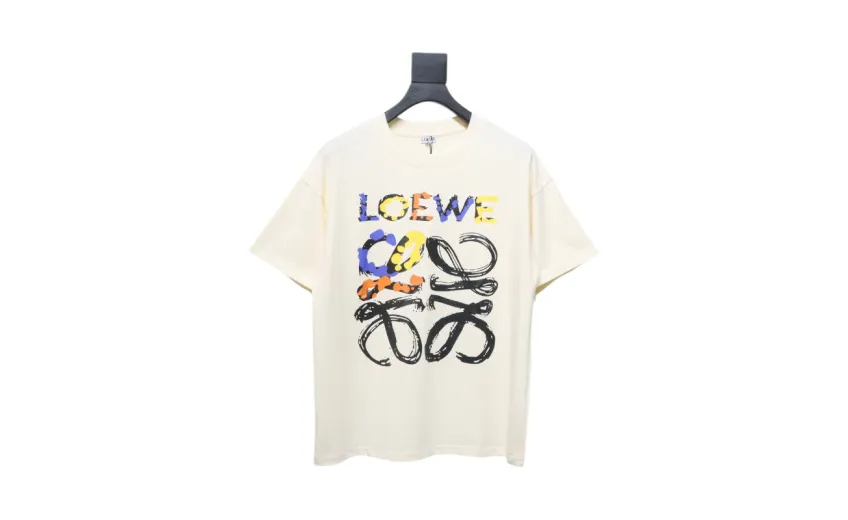 Bstsneaker-Loewe Graffiti Painted Logo T-shirt 120 