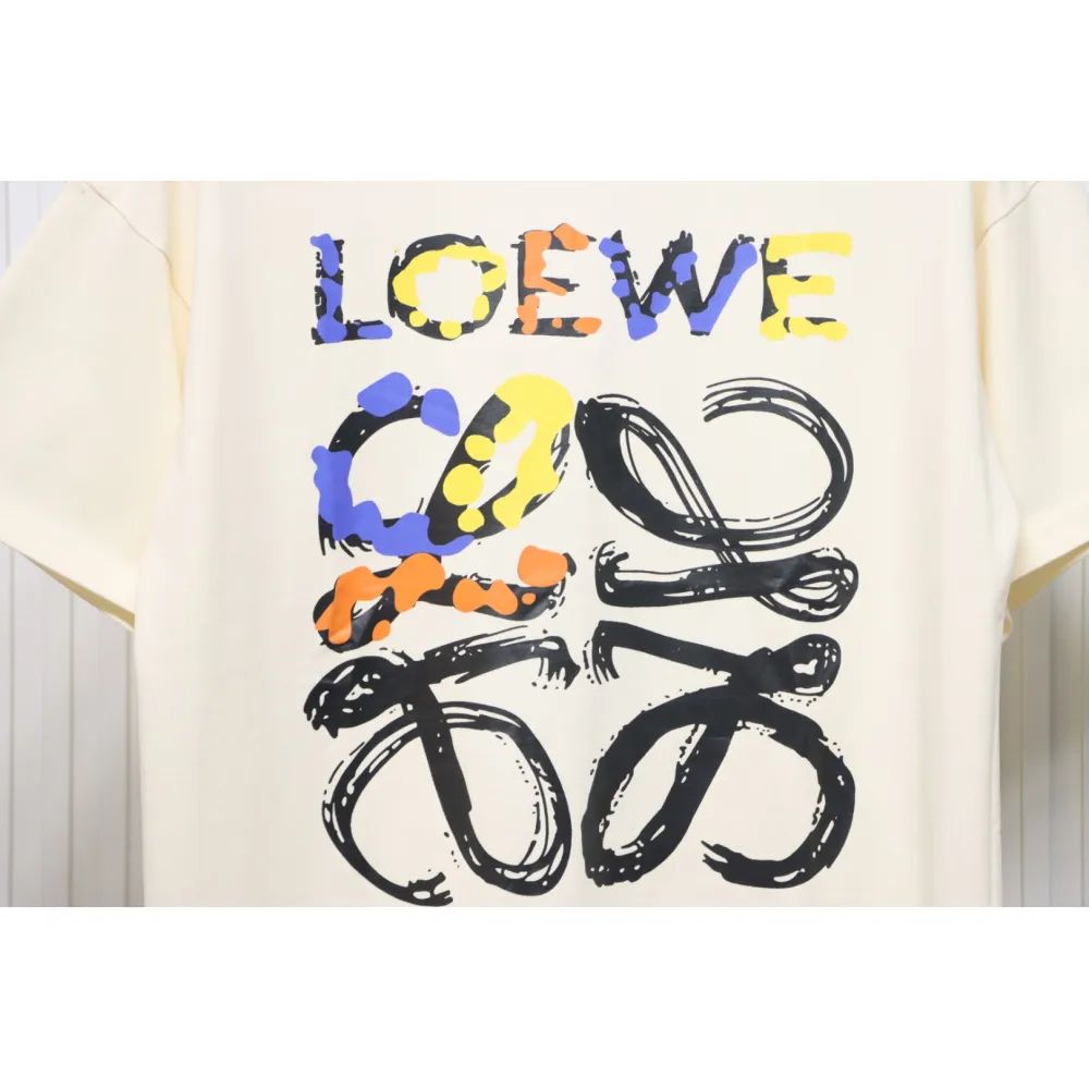 Bstsneaker-Loewe Graffiti Painted Logo T-shirt 120 