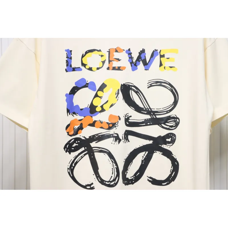 Bstsneaker-Loewe Graffiti Painted Logo T-shirt 120 