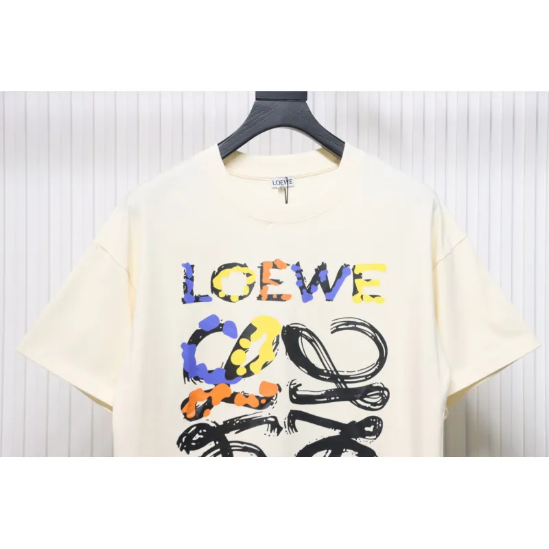 Bstsneaker-Loewe Graffiti Painted Logo T-shirt 120 