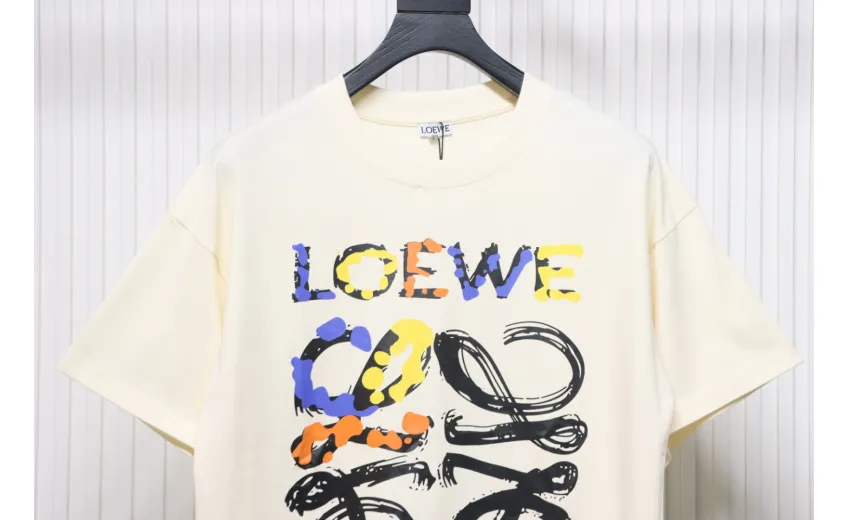 Bstsneaker-Loewe Graffiti Painted Logo T-shirt 120 