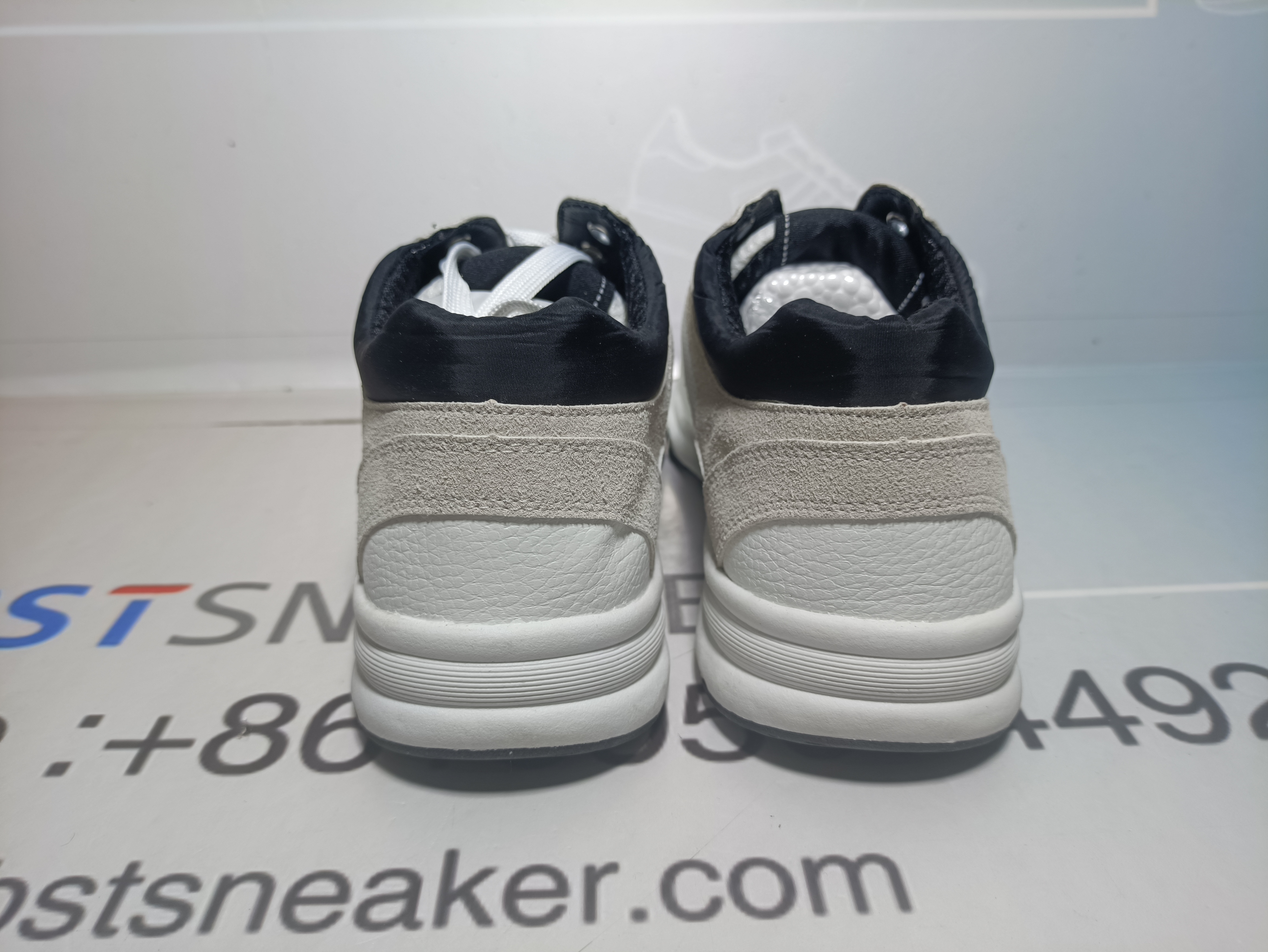 Bstsneaker-Chanel Low Top Trainer Suede White Black (Women's) G38299 Y55720 K3846