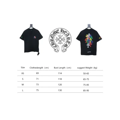 Bstsneaker-Chrome Hearts Multi Color Cross Cemetery T-shirt 140 02