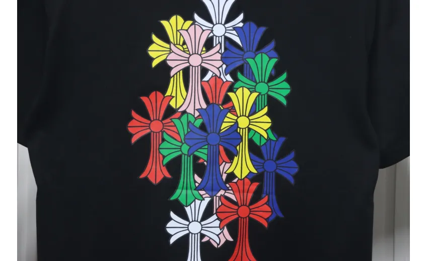 Bstsneaker-Chrome Hearts Multi Color Cross Cemetery T-shirt 140