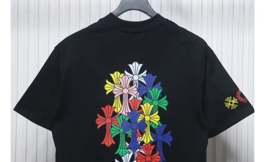 Bstsneaker-Chrome Hearts Multi Color Cross Cemetery T-shirt 140