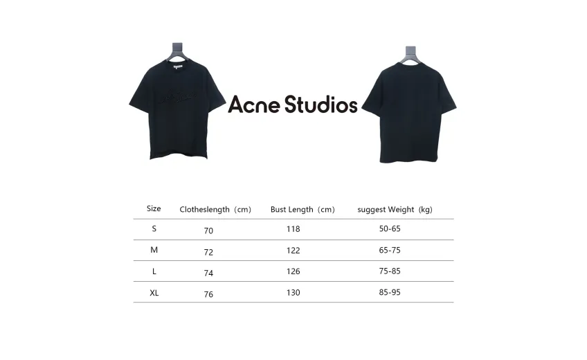 Bstsneaker-Acne Studios Logo Embroidered Cotton piqueT-Shirt 130 