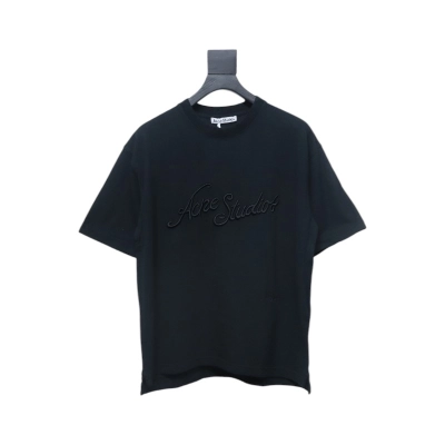 Bstsneaker-Acne Studios Logo Embroidered Cotton piqueT-Shirt 130  01
