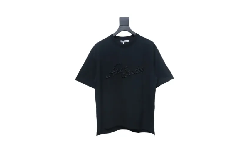 Bstsneaker-Acne Studios Logo Embroidered Cotton piqueT-Shirt 130 