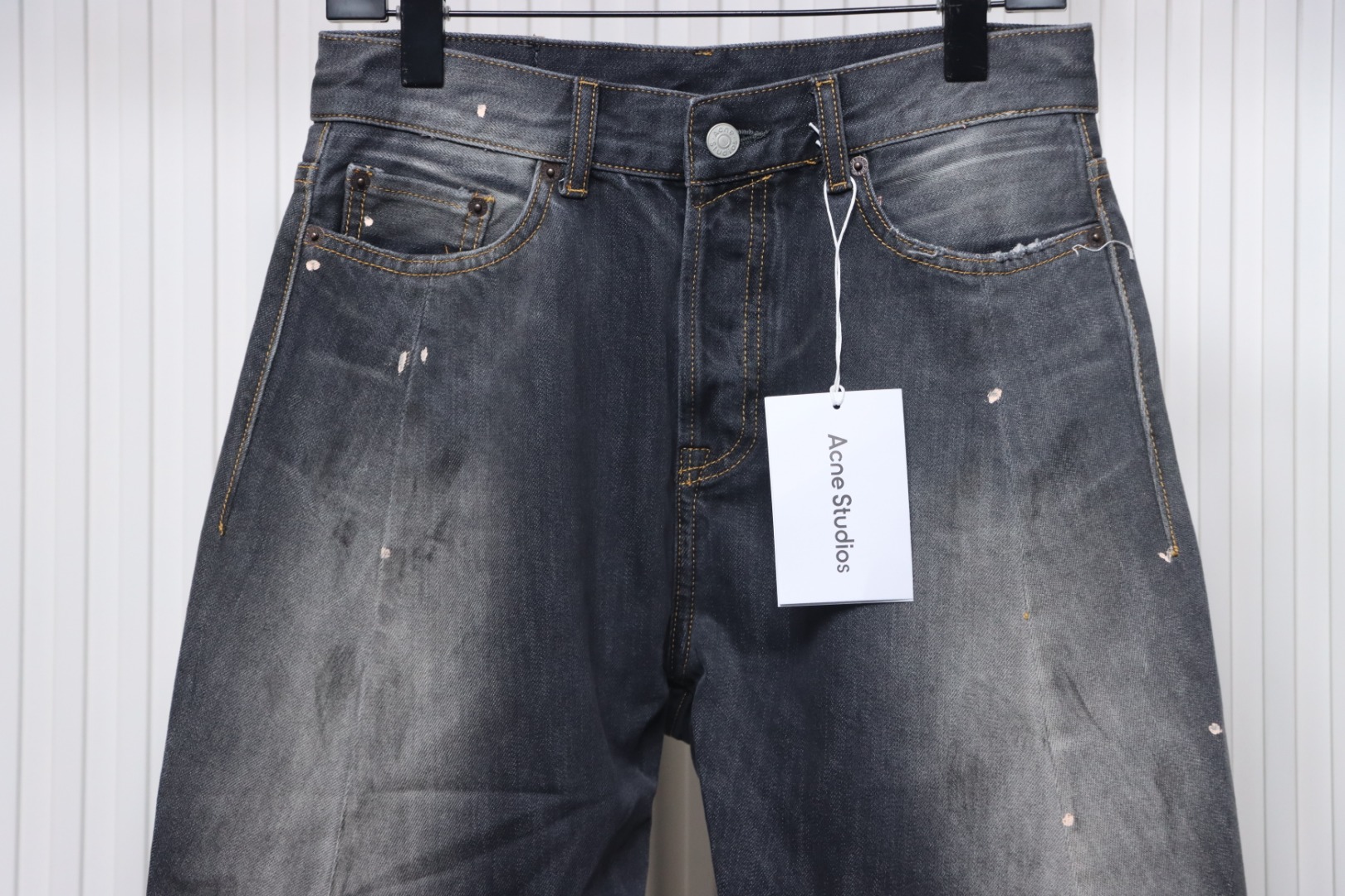 Bstsneaker-Acne Studios Low-Rise Barrel-leg Baggy Jeans 350