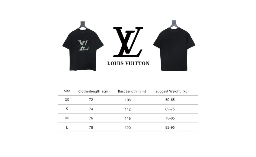 Bstsneaker-Louis Vuitton LV Flocked Logo Short-Sleeved T-shirt 130
