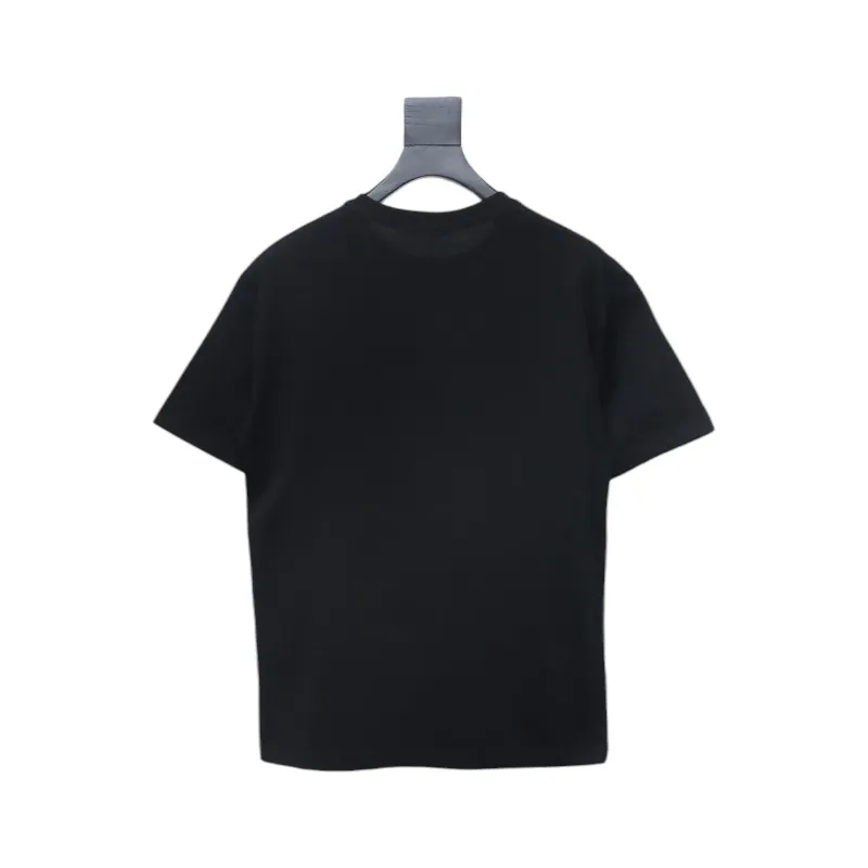 Bstsneaker-Louis Vuitton LV Flocked Logo Short-Sleeved T-shirt 130