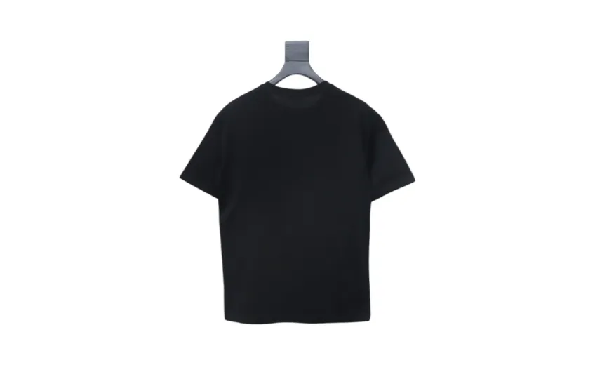 Bstsneaker-Louis Vuitton LV Flocked Logo Short-Sleeved T-shirt 130