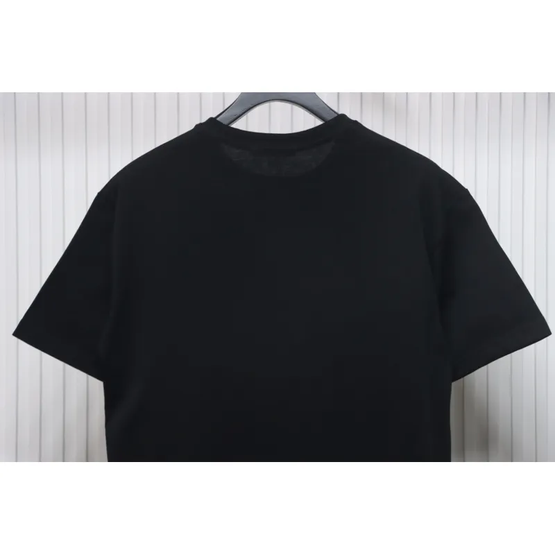 Bstsneaker-Louis Vuitton LV Flocked Logo Short-Sleeved T-shirt 130