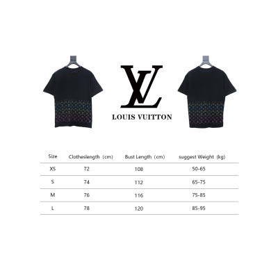 Bstsneaker-Louis Vuitton Monogram Gradient Embellished T-shirt 150 02