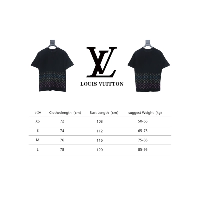 Bstsneaker-Louis Vuitton Monogram Gradient Embellished T-shirt 150 02
