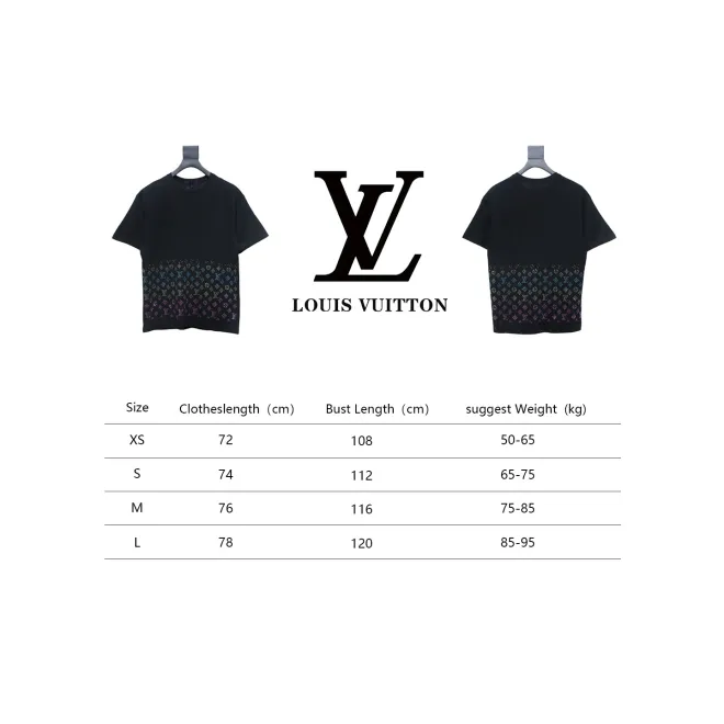 Bstsneaker-Louis Vuitton Monogram Gradient Embellished T-shirt 150