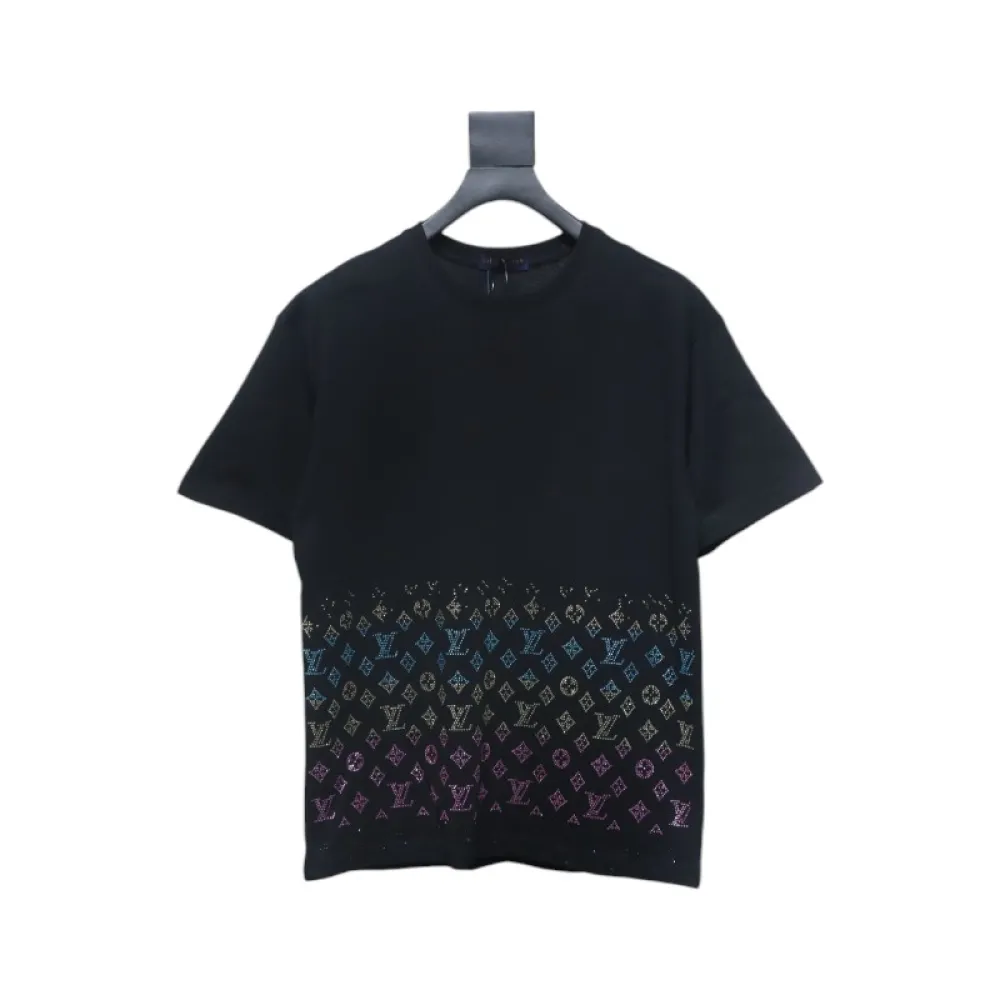 Bstsneaker-Louis Vuitton Monogram Gradient Embellished T-shirt 150