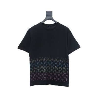 Bstsneaker-Louis Vuitton Monogram Gradient Embellished T-shirt 150 01
