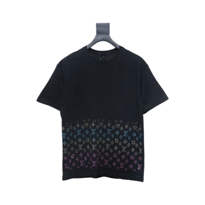 Bstsneaker-Louis Vuitton Monogram Gradient Embellished T-shirt 150 01