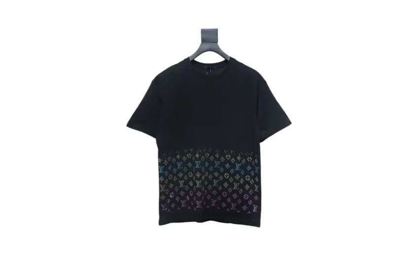 Bstsneaker-Louis Vuitton Monogram Gradient Embellished T-shirt 150