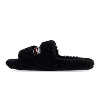 Bstsneaker- Balenciaga Furry Slide Black 654747W2DO11096  01