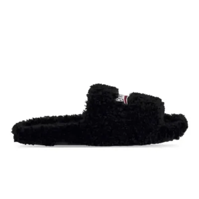 Bstsneaker-Balenciaga Furry Slide Black 654747W2DO11096 02