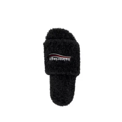 Bstsneaker-Balenciaga Furry Slide Black 654747W2DO11096 01