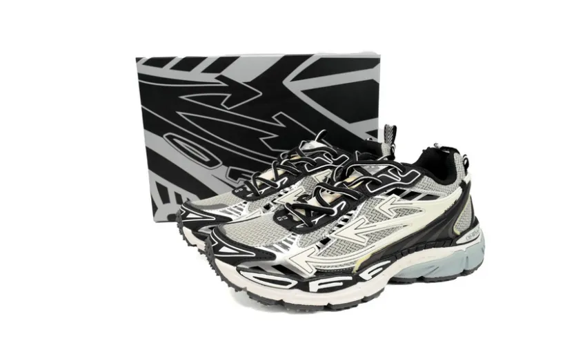 Bstsneaker-OFF WHITE Be Right Back Grey Black OMIA295C99FAB0010510