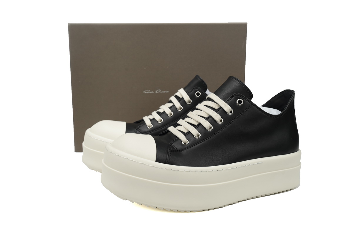 Bstsneaker-Rick Owens Drkshdw Black Porterville Double Bumper Low 