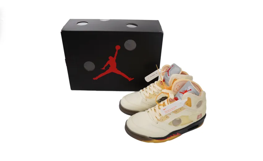 Bstsneaker- Air Jordan 5 Retro OFF-WHITE Sail DH8565-100 