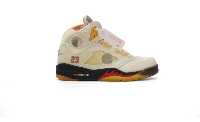 Bstsneaker- Air Jordan 5 Retro OFF-WHITE Sail DH8565-100 